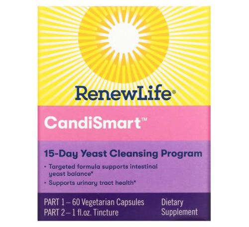 Renew Life, CandiSmart, 15-Day Yeast Cleansing Program, 2 Part Program