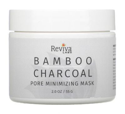 Reviva Labs, маска с бамбуковым углем, уменьшающая поры, 55 г (2 унции)