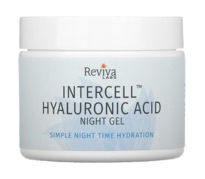 Reviva Labs, InterCell, Hyaluronic Acid Night Gel, Hydrating, 1.5 oz (42 g)