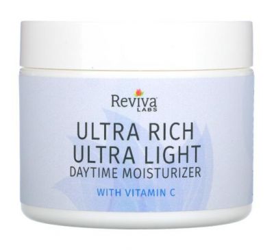 Reviva Labs, ультранасичений ультрам'який денний зволожувальний крем з вітаміном С, 55 г (2 унції)