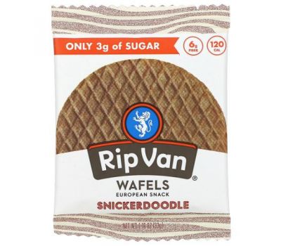 Rip Van Wafels, Snickerdoodle, 33 г (1,16 унции)