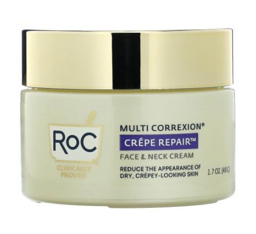 RoC, Multi Correxion, Crepe Repair, Face & Neck Cream, 1.7 oz (48 g)