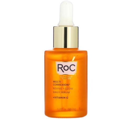 RoC, Multi Correxion, Revive + Glow, Daily Serum + Vitamin C, 1 fl oz (30 ml)