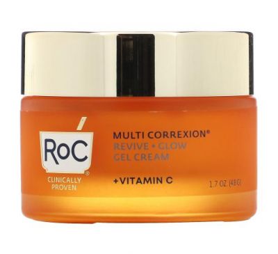 RoC, Multi Correxion, Revive + Glow, Gel Cream + Vitamin C, 1.7 oz (48 g)