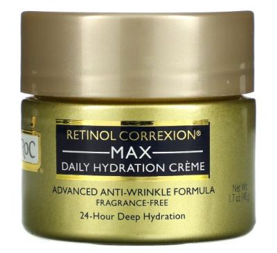 RoC, Retinol Correxion, Max Hydration Cream, Fragrance Free, 1.7 oz (48 g)