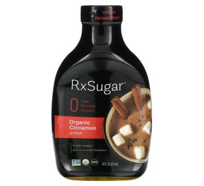 RxSugar, Органический сироп с корицей, 473 мл (16 жидк. Унций)