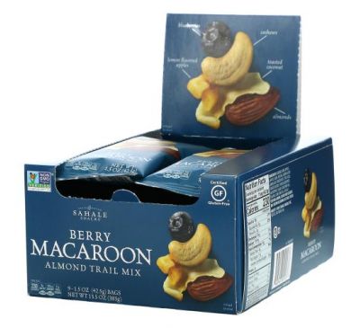 Sahale Snacks, Смесь Berry Macaroon Almond Trail, 9 пакетиков по 42,5 г (1,5 унции)