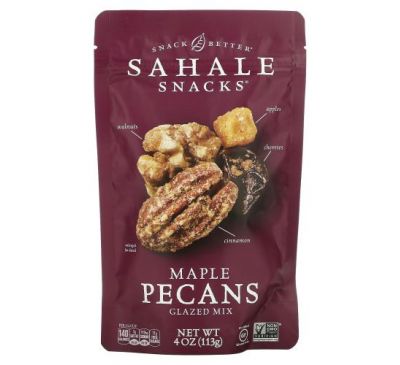 Sahale Snacks, глазурована суміш із горіхами пекан і кленовим сиропом, 113 г (4 унції)