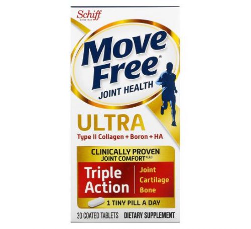 Schiff, Move Free Joint Health, Ultra, Triple Action, 30 Coated Tablets