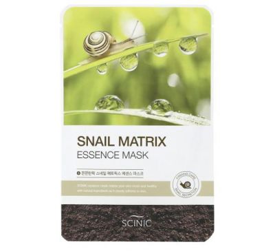 Scinic, Snail Matrix Essence Beauty Mask, 1 Sheet, 0.67 fl oz (20 ml)