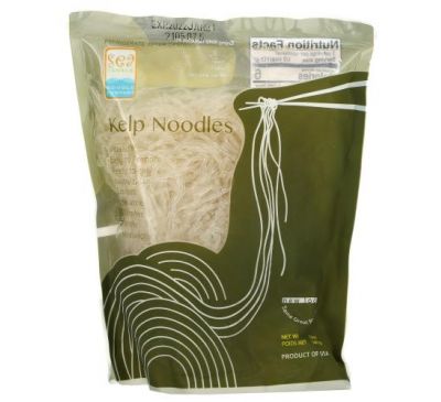 Sea Tangle Noodle Company, лапша из бурых водорослей, 340 г (12 унций)