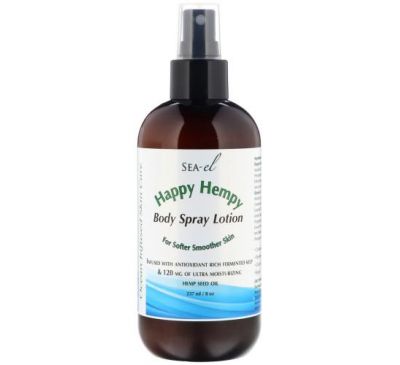 Sea el, Happy Hempy, Body Spray Lotion, 8 oz (237 ml)