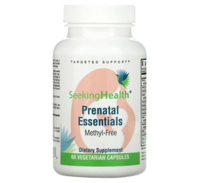 Seeking Health, Prenatal Essentials, Methyl-Free, 60 Vegetarian Capsules