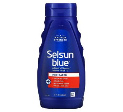 Selsun Blue, Antidandruff Shampoo, Medicated, 11 fl oz (325 ml)