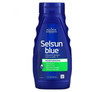 Selsun Blue, Шампунь против перхоти, увлажняющий, 325 мл (11 жидк. Унций)