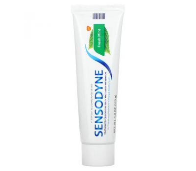 Sensodyne, Toothpaste, For Sensitive Teeth and Cavity Prevention,  Fresh Mint, 4 oz (113 g)