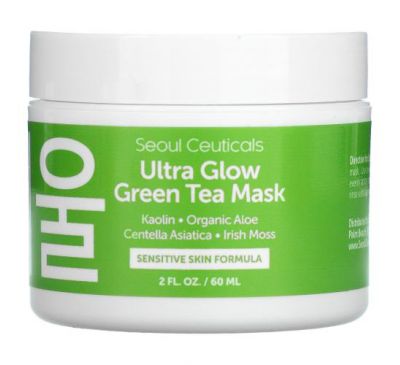 SeoulCeuticals, Ultra Glow Green Tea Beauty Mask, 2 fl oz (60 ml)