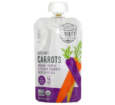 Serenity Kids, Organic Carrot Medley, 6+ Months, 3.5 oz (99 g)