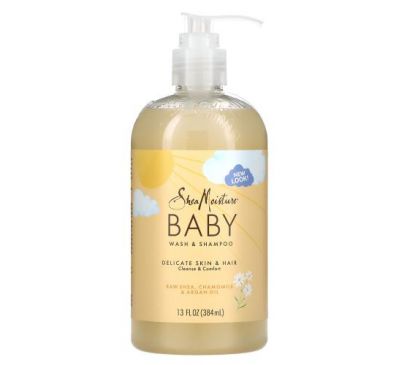 SheaMoisture, Baby Wash & Shampoo, With Frankincense & Myrrh, 13 fl oz (384 ml)