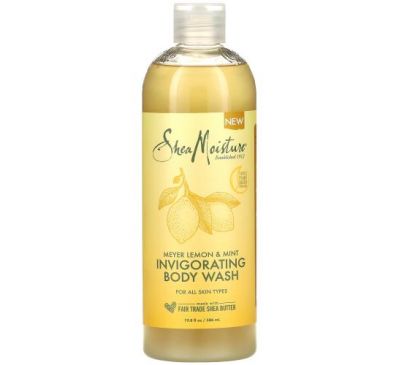 SheaMoisture, Invigorating Body Wash, Meyer Lemon & Mint, 19.8 fl oz (586 ml)