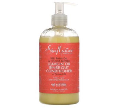 SheaMoisture, Leave-In Or Rinse-Out Conditioner, Red Palm Oil & Cocoa Butter, 13 fl oz (384 ml)