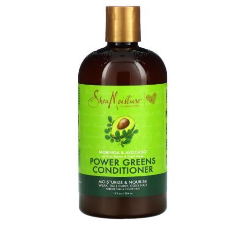 SheaMoisture,  Power Greens Conditioner, Moringa & Avocado,  13 fl oz (384 ml)