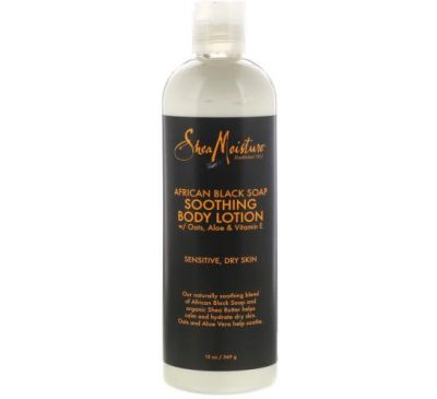 SheaMoisture, Soothing Body Lotion, African Black Soap, 13 oz (369 g)