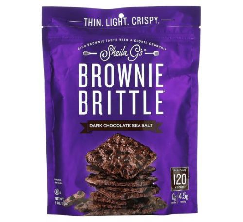 Sheila G's, Brownie Brittle, Dark Chocolate Sea Salt, 5 oz (142 g)