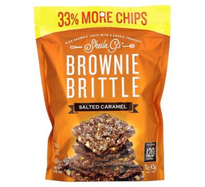 Sheila G's, Brownie Brittle, соленая карамель, 142 г (5 унций)