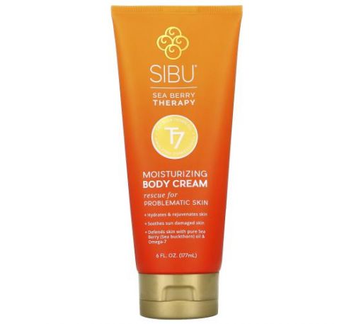 Sibu Beauty, Sea Berry Therapy Moisturizing Body Cream, 6 fl oz (177 ml)