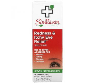Similasan, Облегчение для красных & зудяших глаз, 0,33 унции (10 мл)