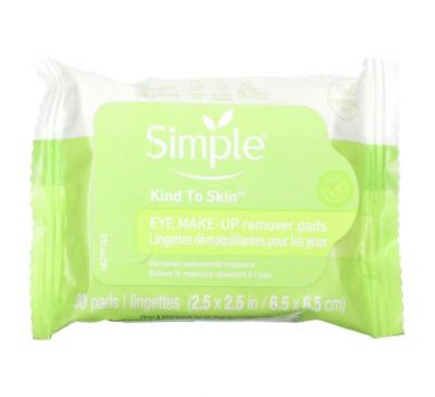 Simple Skincare, Eye Make-Up Remover Pads, 30 Pads