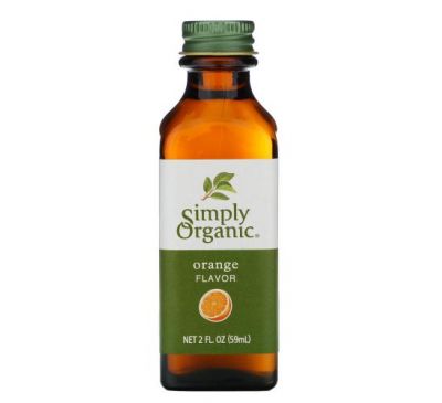 Simply Organic, Апельсиновий ароматизатор, 59 мл 2 рідк. унції