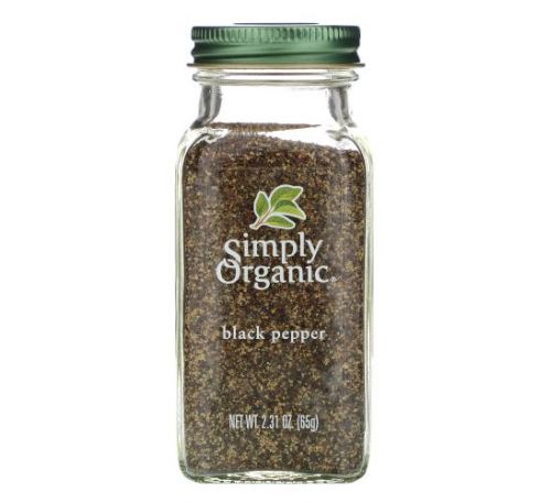 Simply Organic, Чорний перець, 65 г (2,31 унції)