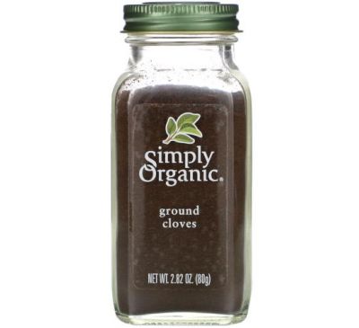 Simply Organic, Ground Cloves, 2.82 oz (80 g)