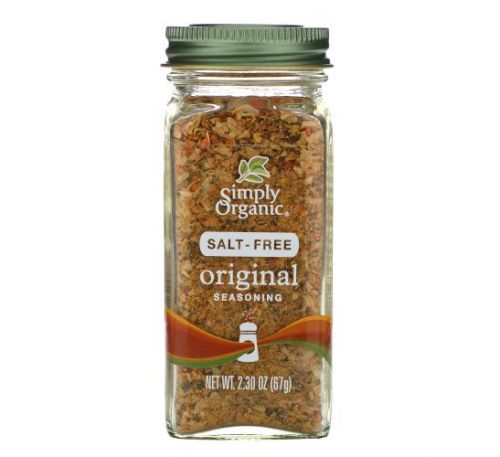 Simply Organic, Оригінальна приправа, без солі, 67 г (2,30 унції)