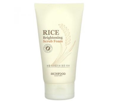 Skinfood, Rice Brightening Scrub Foam, 5.07 fl oz (150 ml)