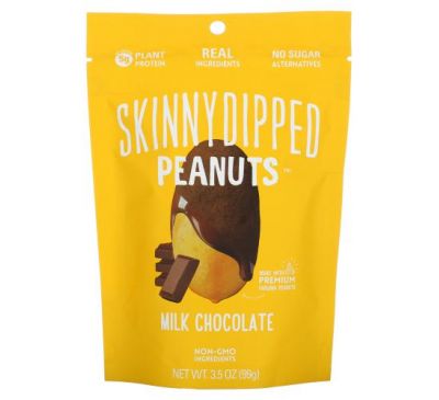 SkinnyDipped, Milk Chocolate Peanuts, 3.5 oz (99 g)