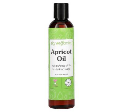 Sky Organics, Apricot Oil, 8 fl oz (236 ml)
