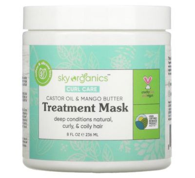Sky Organics, Curl Care, Treatment Mask, 8 fl oz (236 ml)