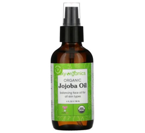 Sky Organics, Organic Jojoba Oil, 4 fl oz (118 ml)
