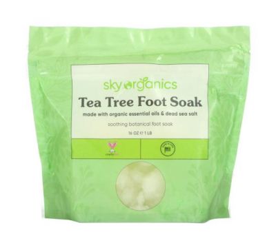 Sky Organics, Tea Tree Foot Soak, 1 lb (16 oz)