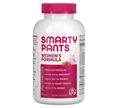SmartyPants, комплекс для жінок, лимонний крем, чорниця й апельсин, 180 жувальних таблеток