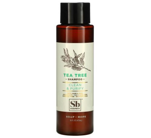 Soapbox, Tea Tree Shampoo, Clean & Purify, 16 fl oz (473 ml)