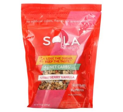 Sola, Granola, Strawberry Vanilla, 11 oz (311 g)