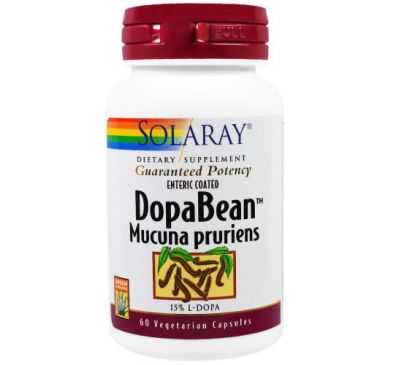 Solaray, DopaBean, Mucuna Pruriens, 60 Veggie Caps