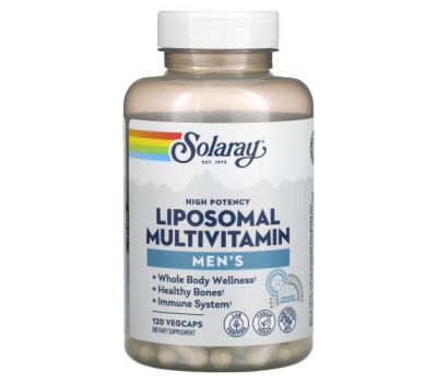 Solaray, High Potency Men's Liposomal Multivitamin, 120 VegCaps