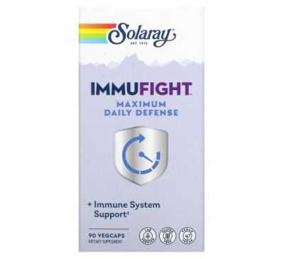 Solaray, ImmuFight, Maximum Daily Defense, 90 VegCaps