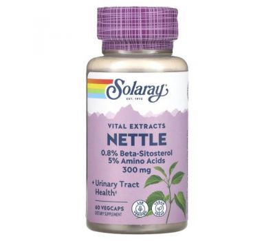 Solaray, Nettle Root Extract, 300 mg, 60 VegCaps