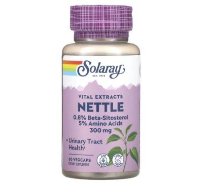 Solaray, Nettle Root Extract, 300 mg, 60 VegCaps